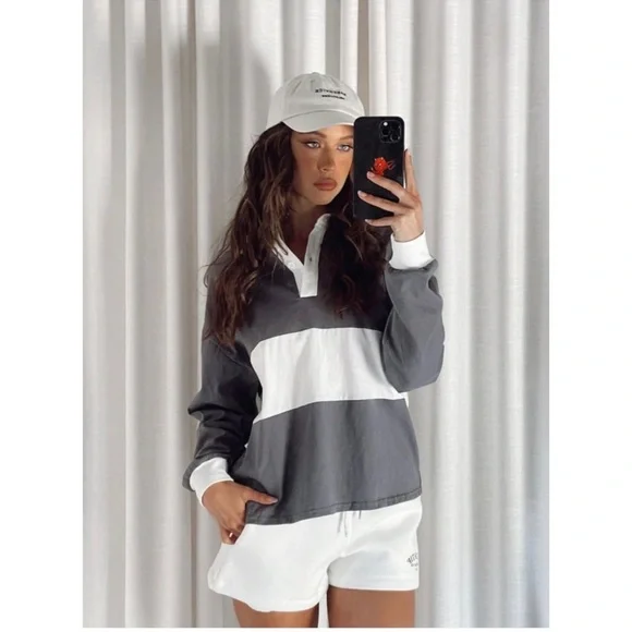 Princess Polly Richie Rugby Polo Shirt - Picture 1 of 5